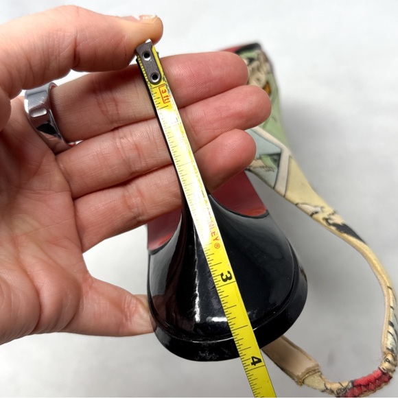 Christian Louboutin Vintage Retro Comic Print Slingback Pointed Toe Pumps Heels - Picture 13 of 15